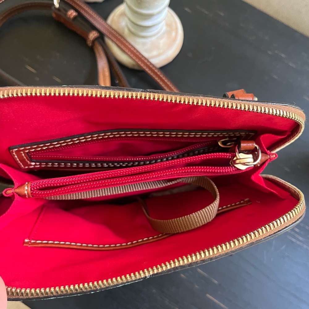 Dooney & Bourke Trixie leather crossbody bag in color Jade. New Without Tags - Picture 5 of 10